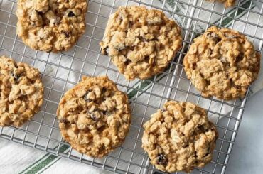 Galletas de avena caseras recién horneadas receta casera