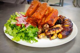 Lomo de cerdo al horno salvadoreño con mostaza y naranja agria receta casera