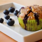 Muffins caseros de vainilla con arándanos receta casera