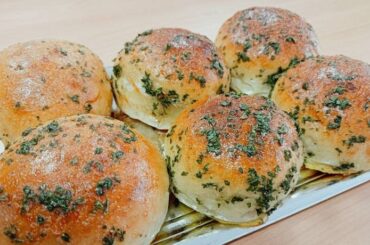 Pampushkas pan de ajo ucraniano tradicional