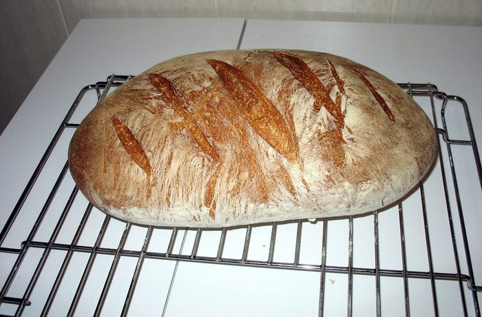 Pan casero paraguayo de horno en hogaza receta casera