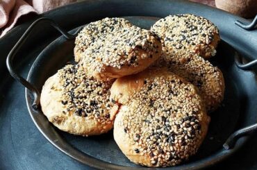 Pan shaobing chino con sésamo receta del norte de China