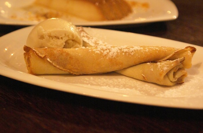 Panqueques con dulce de leche enrollados receta casera
