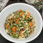 Pollo en crema guatemalteco con chile pimiento y hongos receta casera