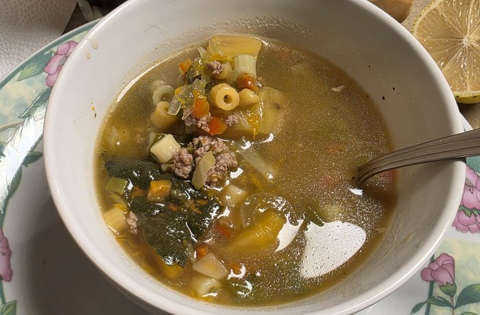 Soyo paraguayo sopa espesa de carne molida con arroz receta casera