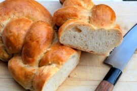 Trenza suiza Zopf pan de leche tradicional de Suiza