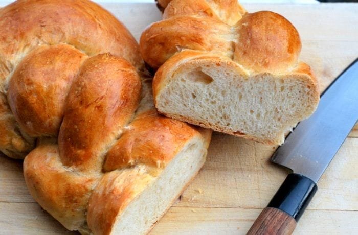 Trenza suiza Zopf pan de leche tradicional de Suiza